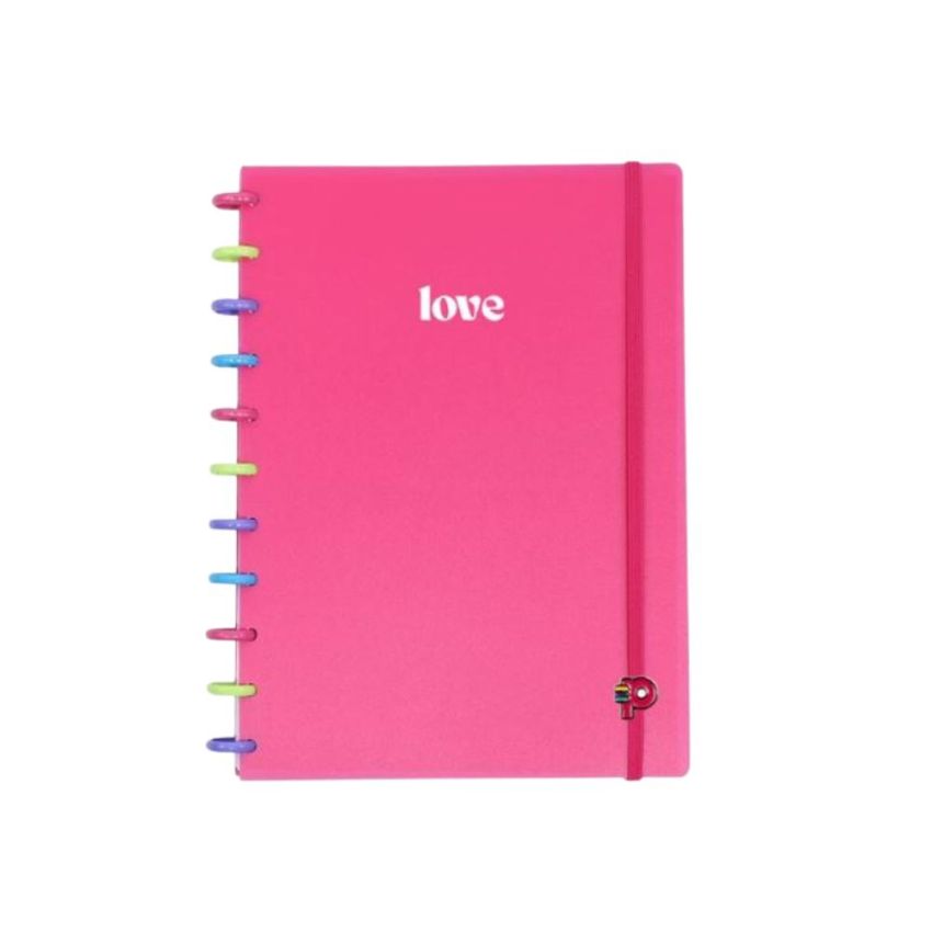 Caderno Colorful Love Grande 80fls Pop Disc