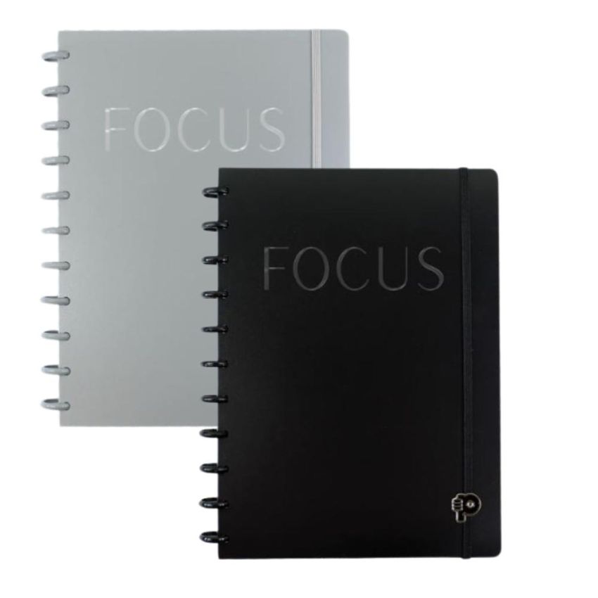 Caderno Focus Silver Grande 80fls Pop Disc