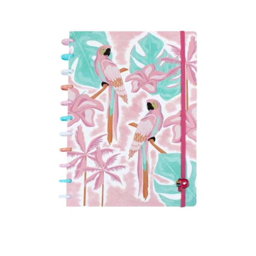 Caderno Tropical Arara Grande 80fls Pop Disc