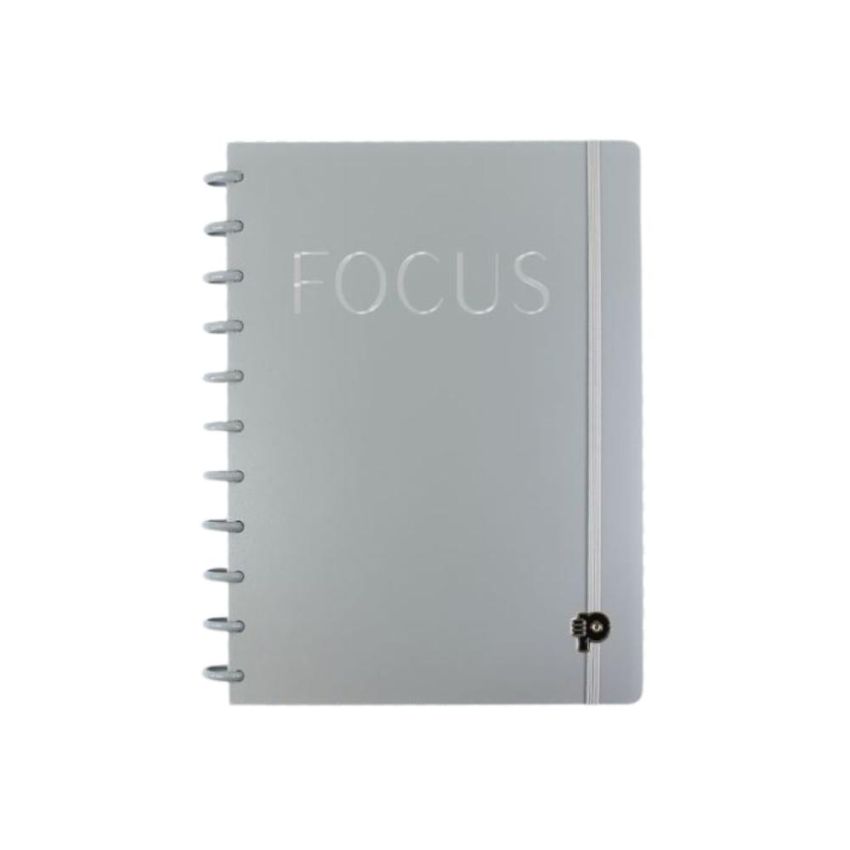 Caderno Focus Silver Grande 80fls Pop Disc