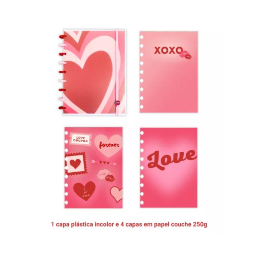 Caderno Decor Querido Cupido Grande 80fls Pop Disc