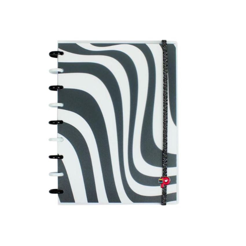 Caderno Decor P&b Medio 80fls Pop Disc