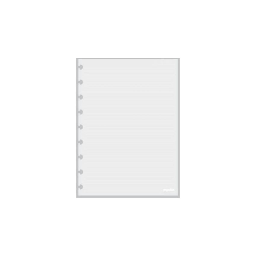 Refil Pauta Branca Medio C/50fls 90g Pop Disc