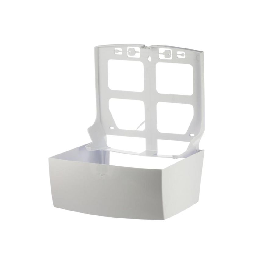 Dispenser Toalheiro Papel Interfolhado 2 Dobras Branco Ate 600fls Mazzo ex Fortcom