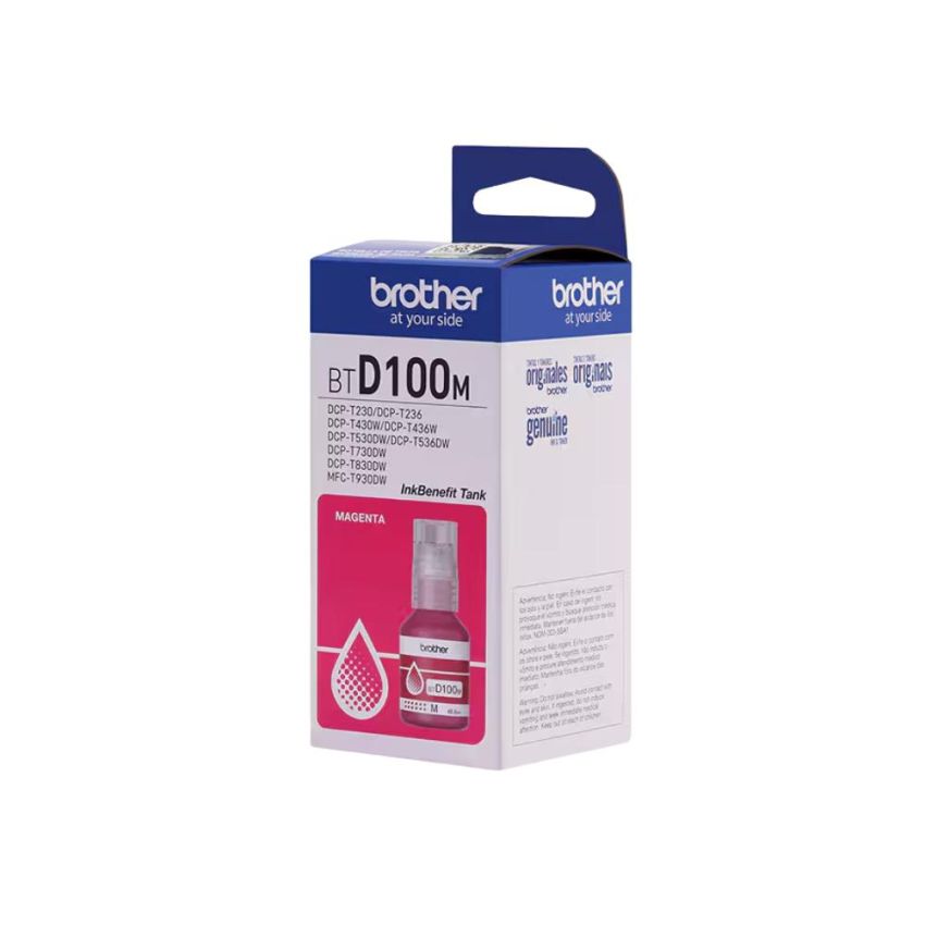 Garrafa de Tinta Magenta Btd100m  Brother