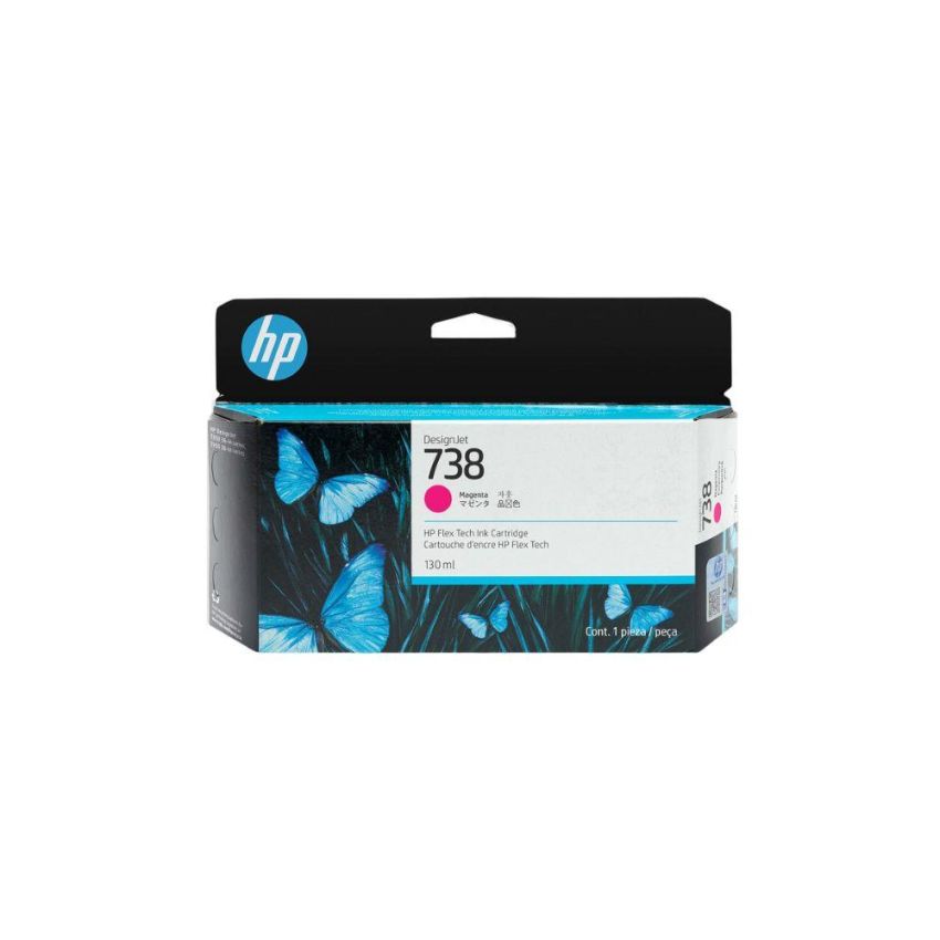 Cartucho de Tinta hp 738 Magenta 130 ml 498n6a