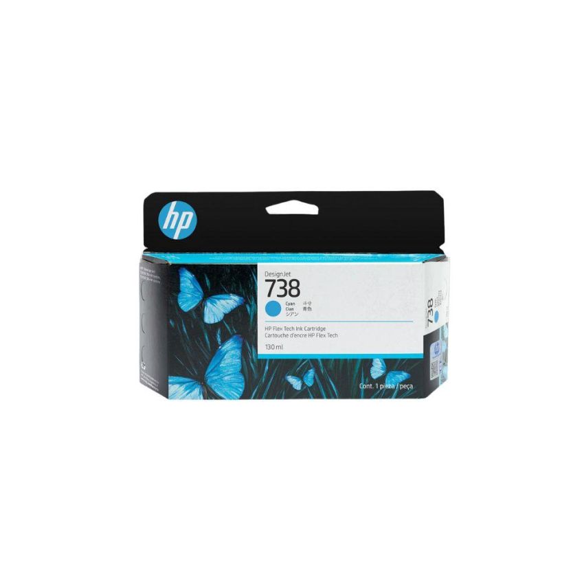 Cartucho de Tinta hp 738 Ciano 130ml 498n5a