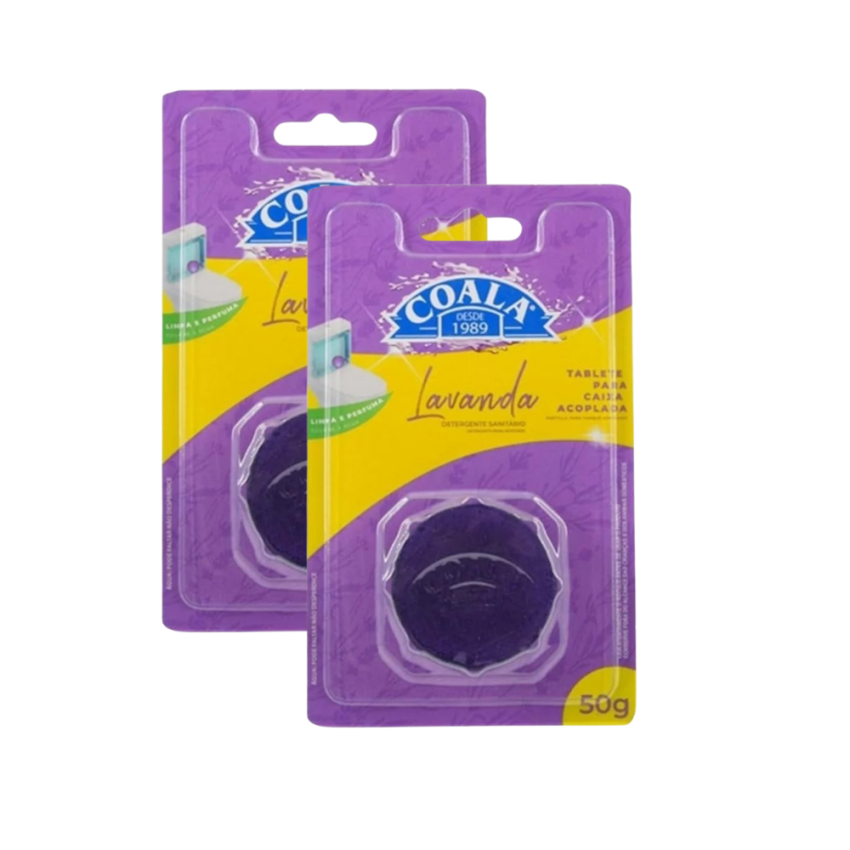 Tablete Caixa Acoplada Lavanda 50g Coala