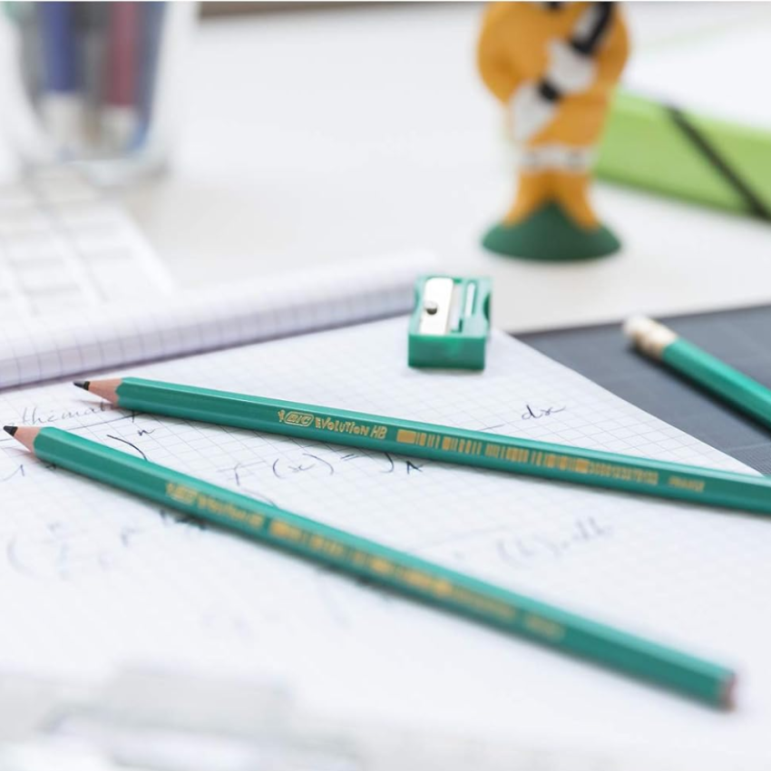 Lapis Evolution Hexagonal s/ Borracha 2hb Bic