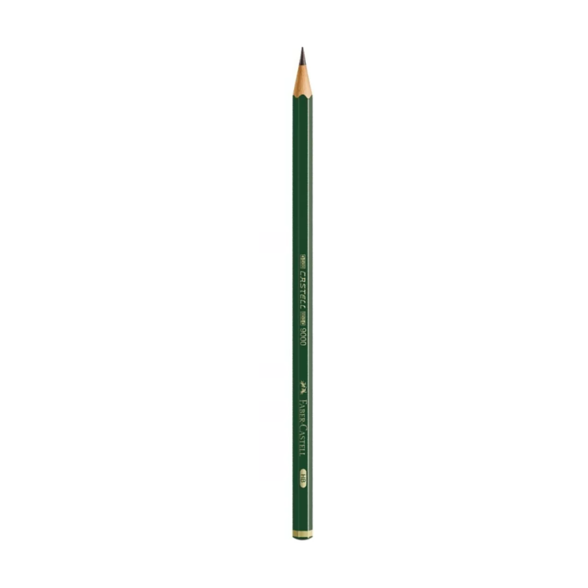 Lapis  Desenho 9000 hb  Sextavado Verde  Faber