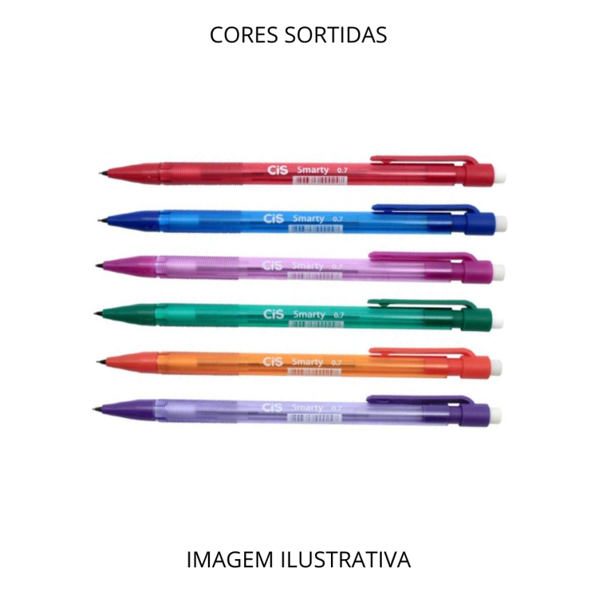 Lapiseira 0,7mm Smarty Cores Sortidas 347200 Cis