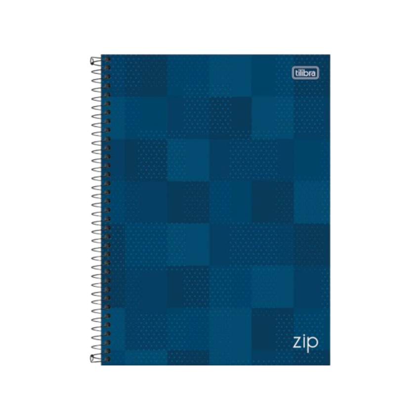 Kit 4 Cadernos Zip Sortido 80 folhas + 1 Agenda Napoli 2025