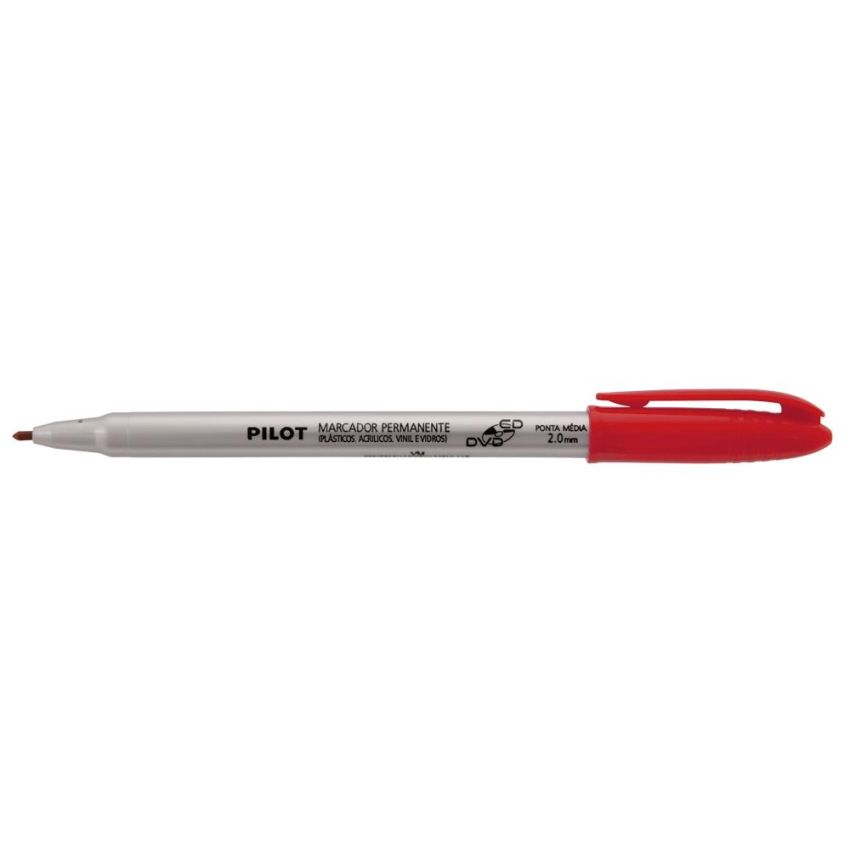 Marcador p/ Cd/dvd 2mm Vermelho Pilot