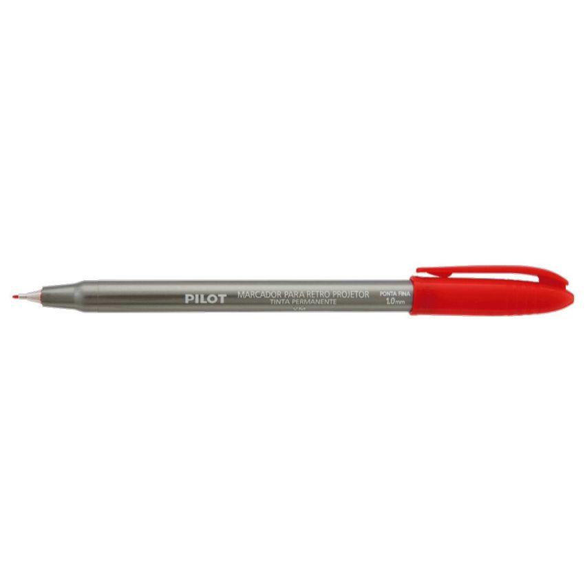 Caneta Retro Projetor 1mm Vermelho Pilot