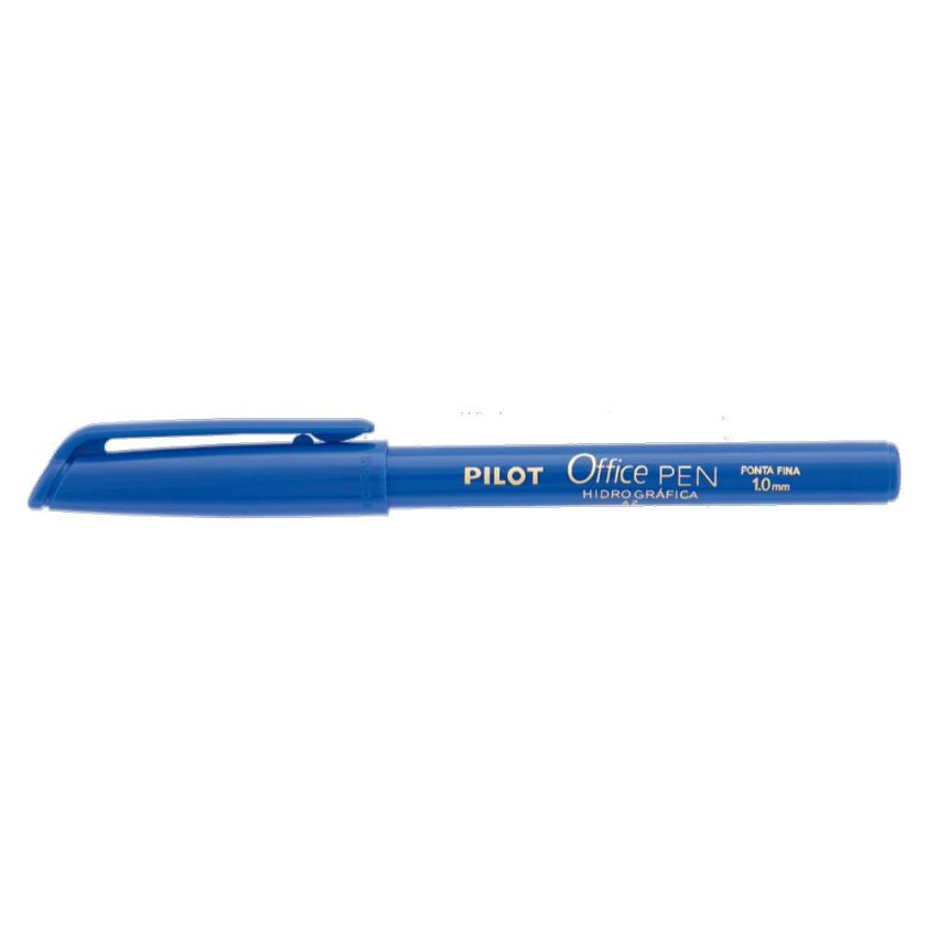 Caneta Hidrografica Office Pen 1mm Azul Pilot
