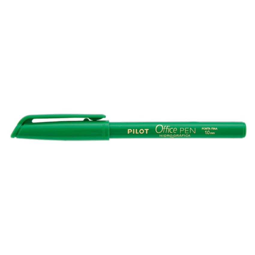 Caneta Hidrografica Office Pen 1mm Verde Pilot
