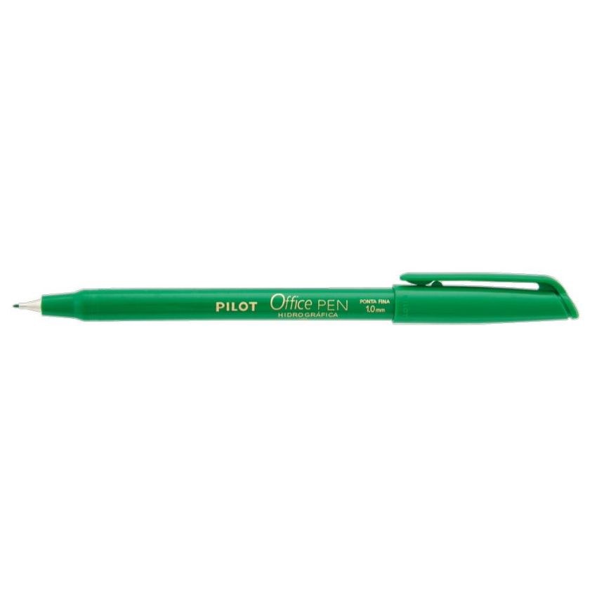 Caneta Hidrografica Office Pen 1mm Verde Pilot