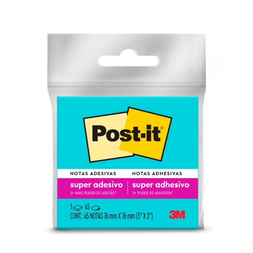 Post-it 76x76mm Azul 45 Folhas  3m