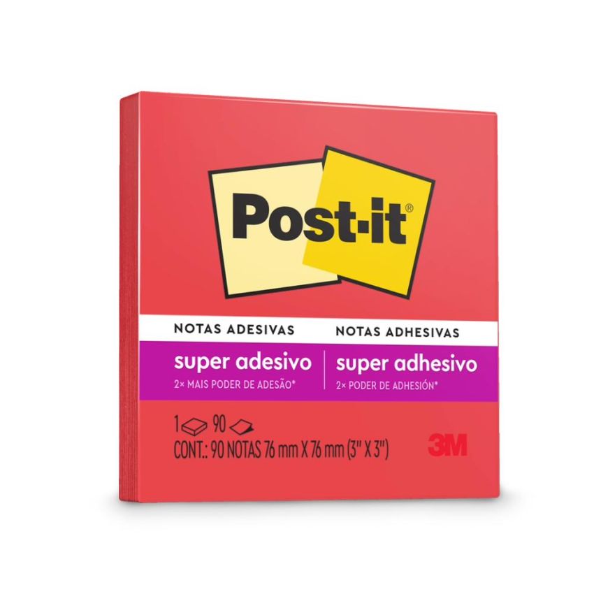 Post-it Super Adesivo 76x76mm 90 Folhas Telha 3m