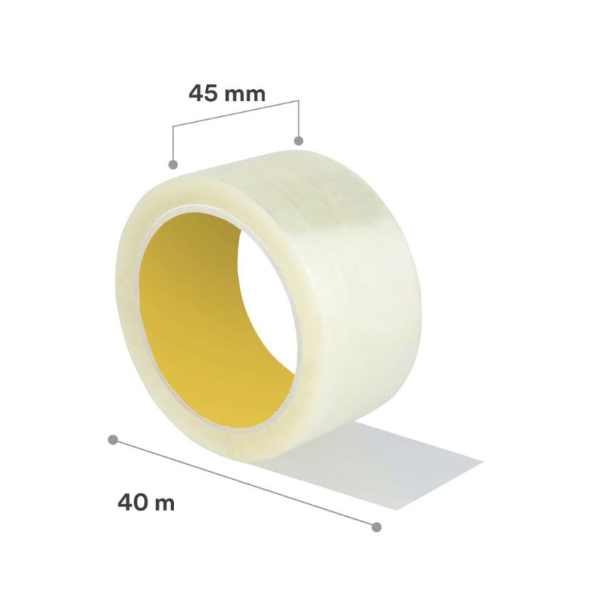 Fita Adesiva de Empacotamento Scotch Corta Facil 45mmx40m Transparente 3m