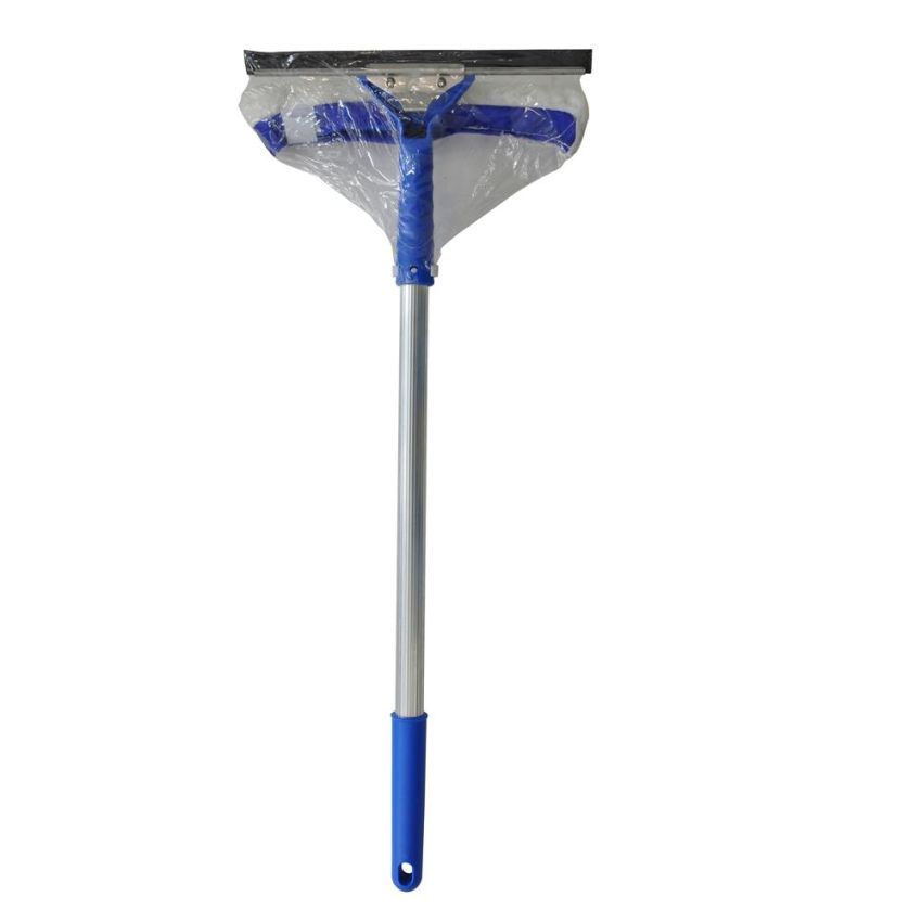 Rodo Limpa Vidros Combinado 2 em 1 25cm c/ Cabo 50cm Cb250 Bralimpia