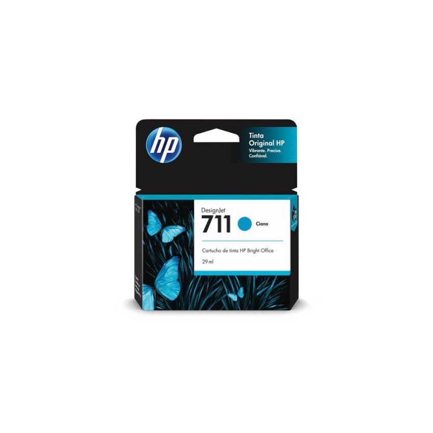 Cartucho de Tinta Original hp 711 Ciano Ref Cz130ab hp