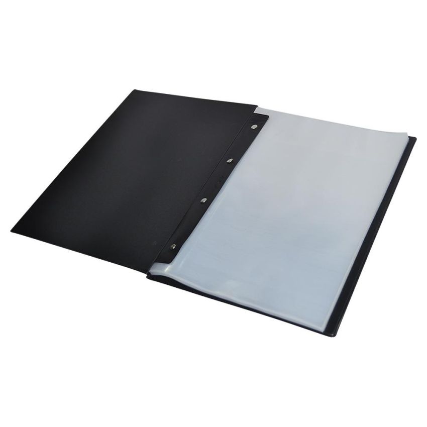 Pasta Catalogo c/ Visor 4 Parafusos 50 Envelopes 0,12 Preto 124m Acp