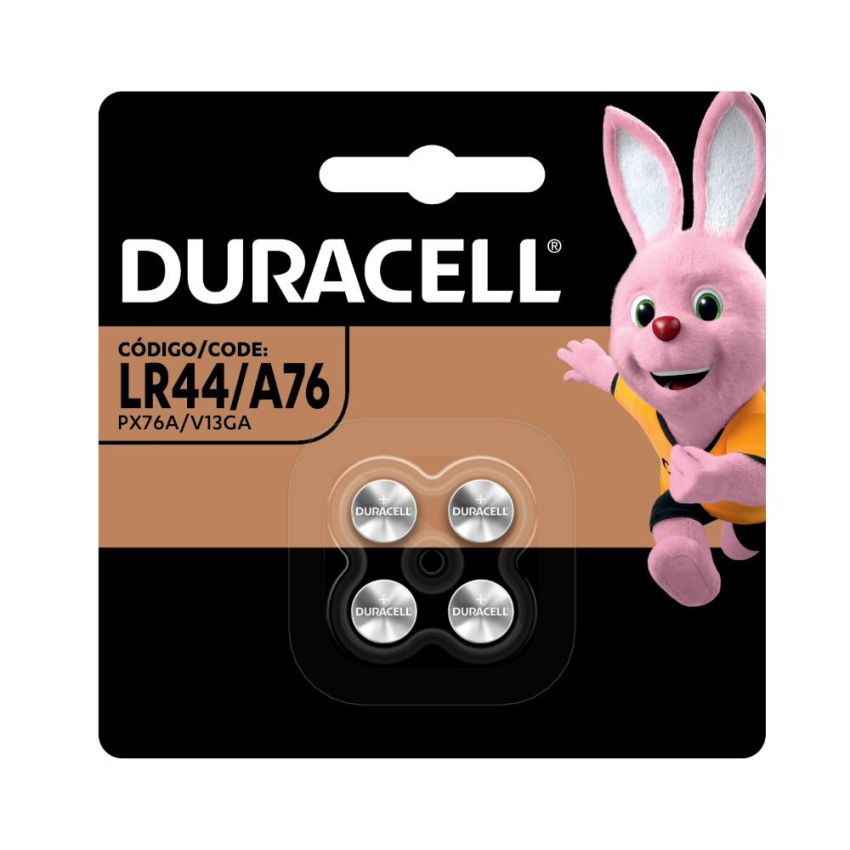 Pilha Alcalina  Lr44 c/ 4 Unid Ref 5011753 Duracell