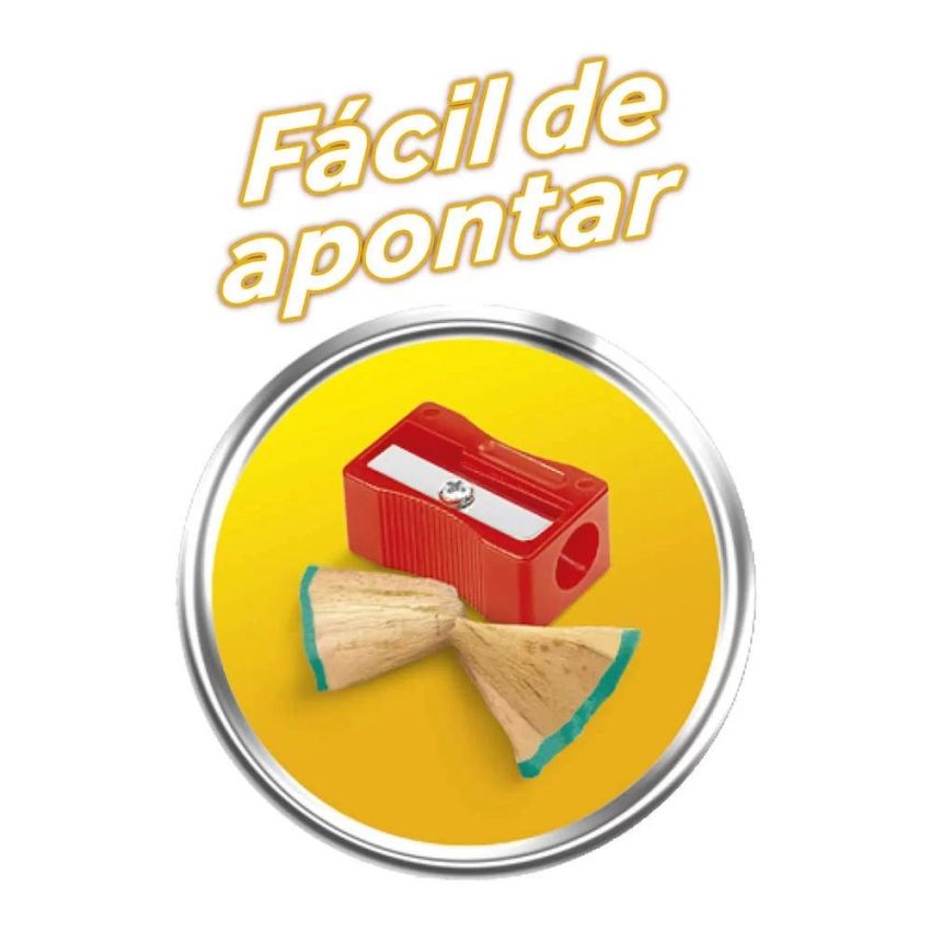 Lapis Evolution Hexagonal s/ Borracha 2hb Bic