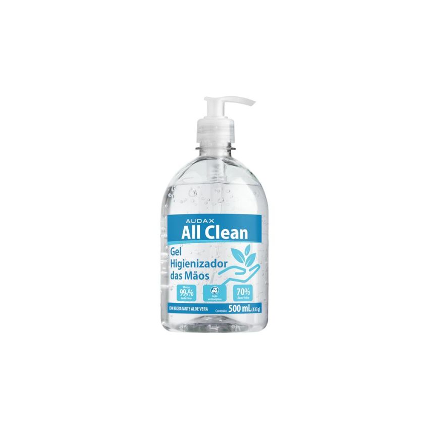 Alcool Gel 70º All Clean Pump 500ml 111127 Audax