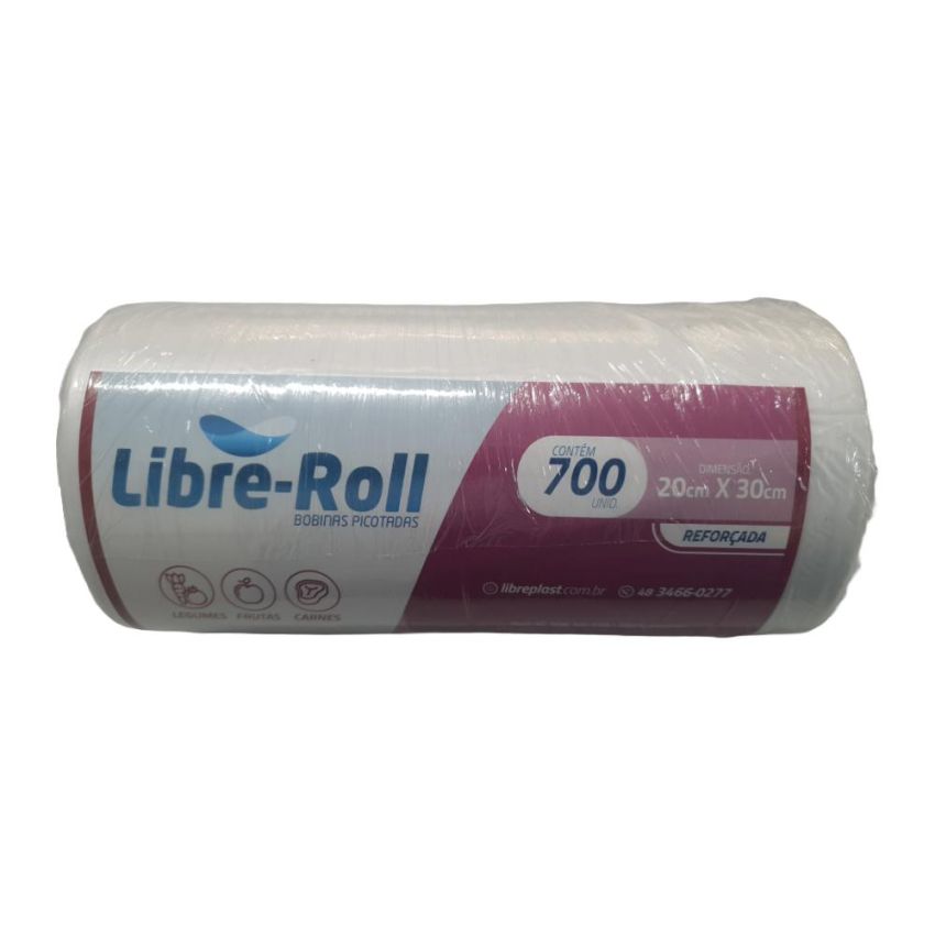Bobina Picotada Solda Fundo Reto 20x30x3 c/ 700un Ref 431 Libreroll