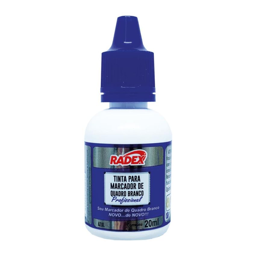 Tinta P/marcador Quadro Branco 20ml Azul Tmqb20  Radex