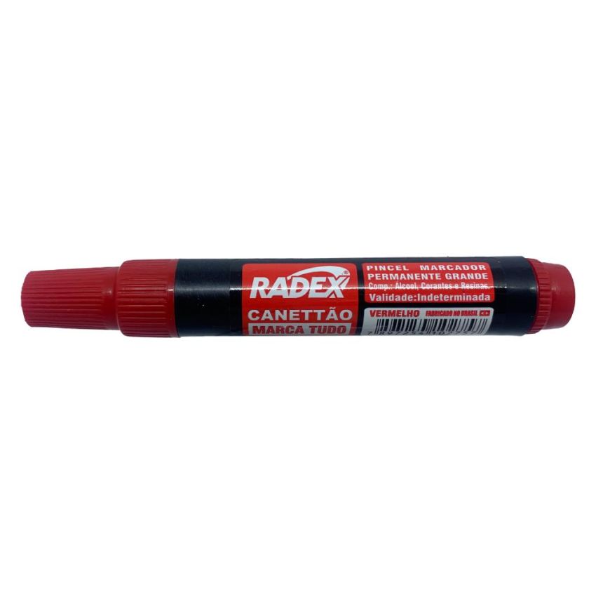 Marcador Permanente Atomico Vermelho mp  Radex