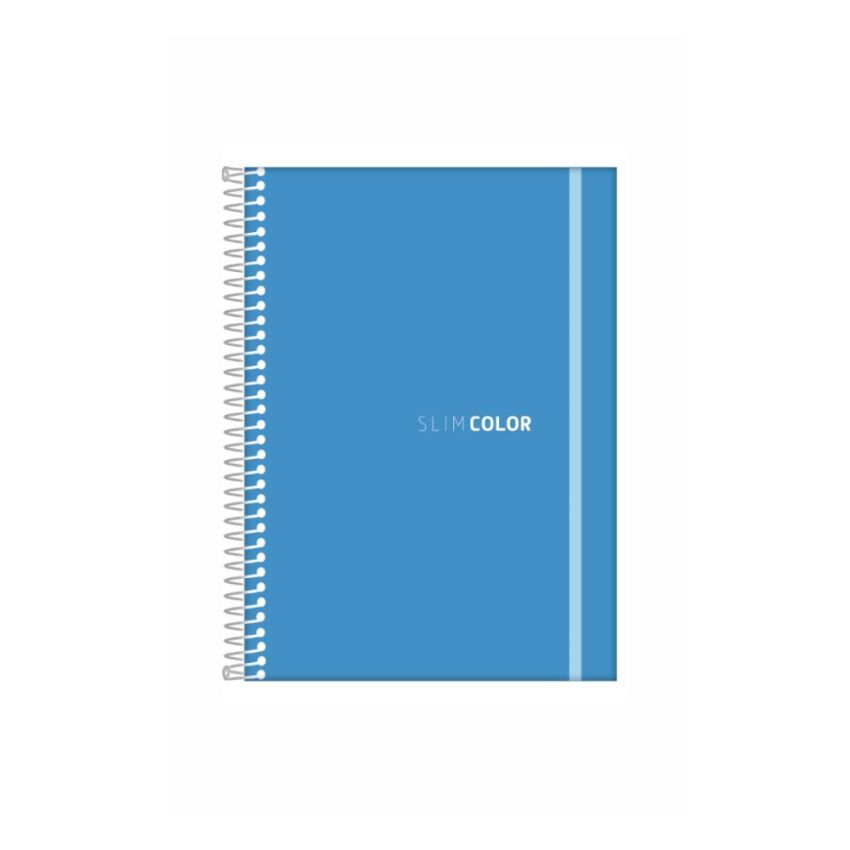 Caderno Espiral Universitario Capa pp Flexivel Contra Capa Dura Azul 80fls 7988r Romitec