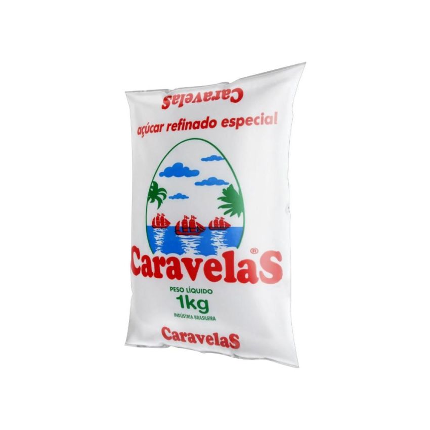 Acucar Refinado 1kg Caravelas