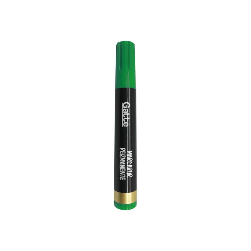 Marcador Permanente Chanfrado Verde 10522 Gatte