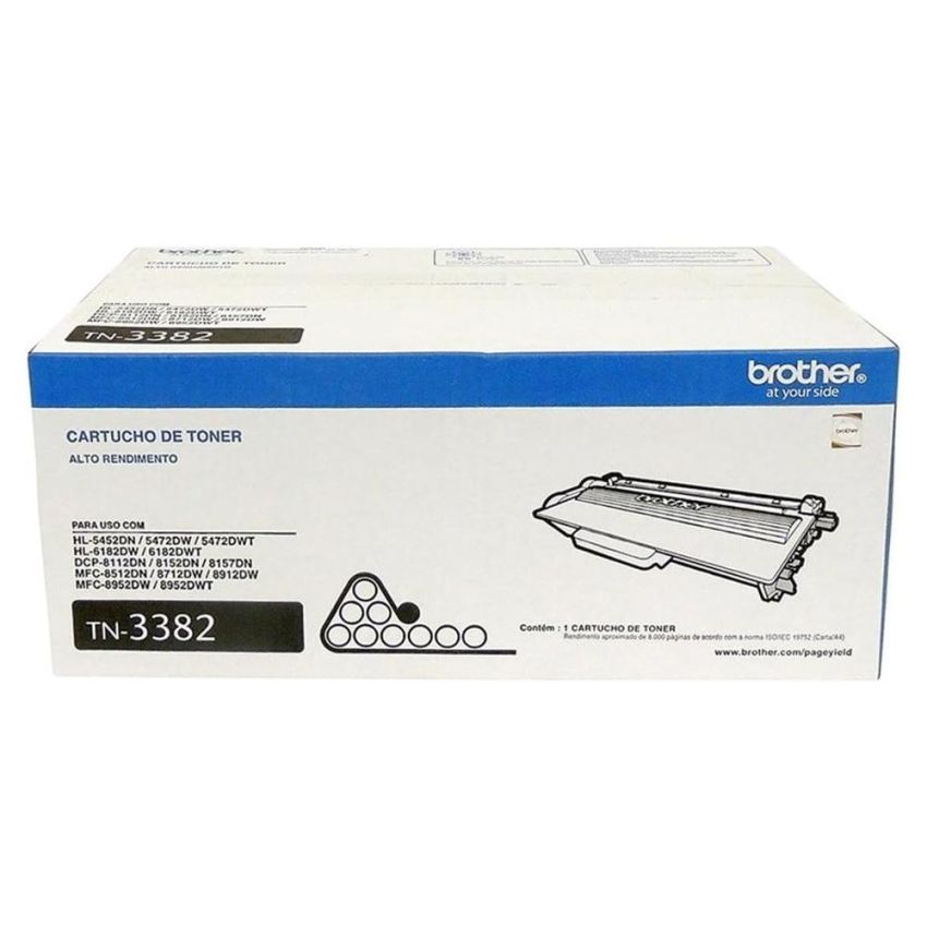 Toner Brother Tn3382br /tn3382s Preto  Brother