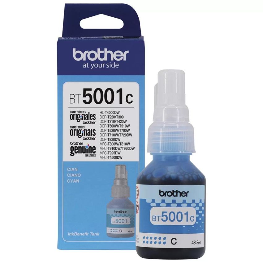 Garrafa de Tinta Ciano Bt5001c Brother