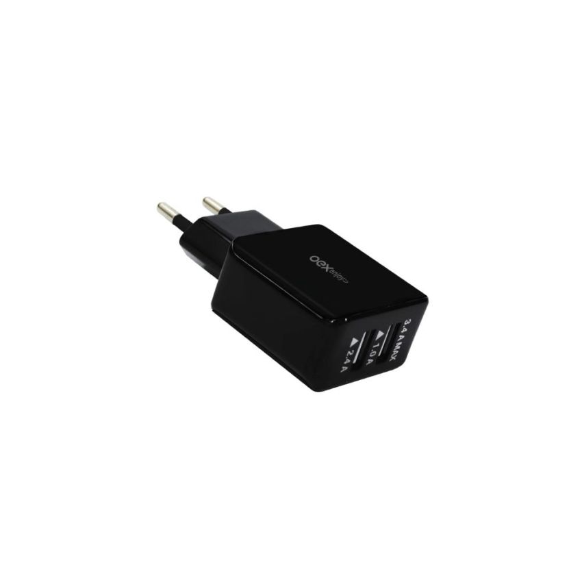Carregador de Tomada 2 Entradas Usb100-240v Cg201 Preto 48.5974 Oex