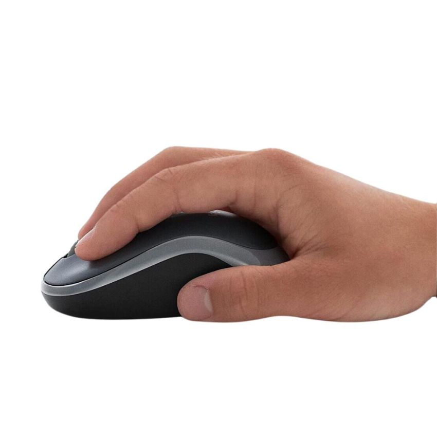 Mouse Optico S/fio 3 Botoes Usb M185 Cinza Logitech