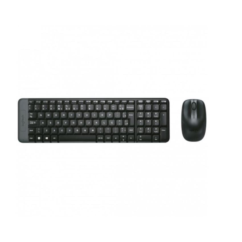 Kit Teclado + Mouse S/fio Usb Mk220 Preto Logitech