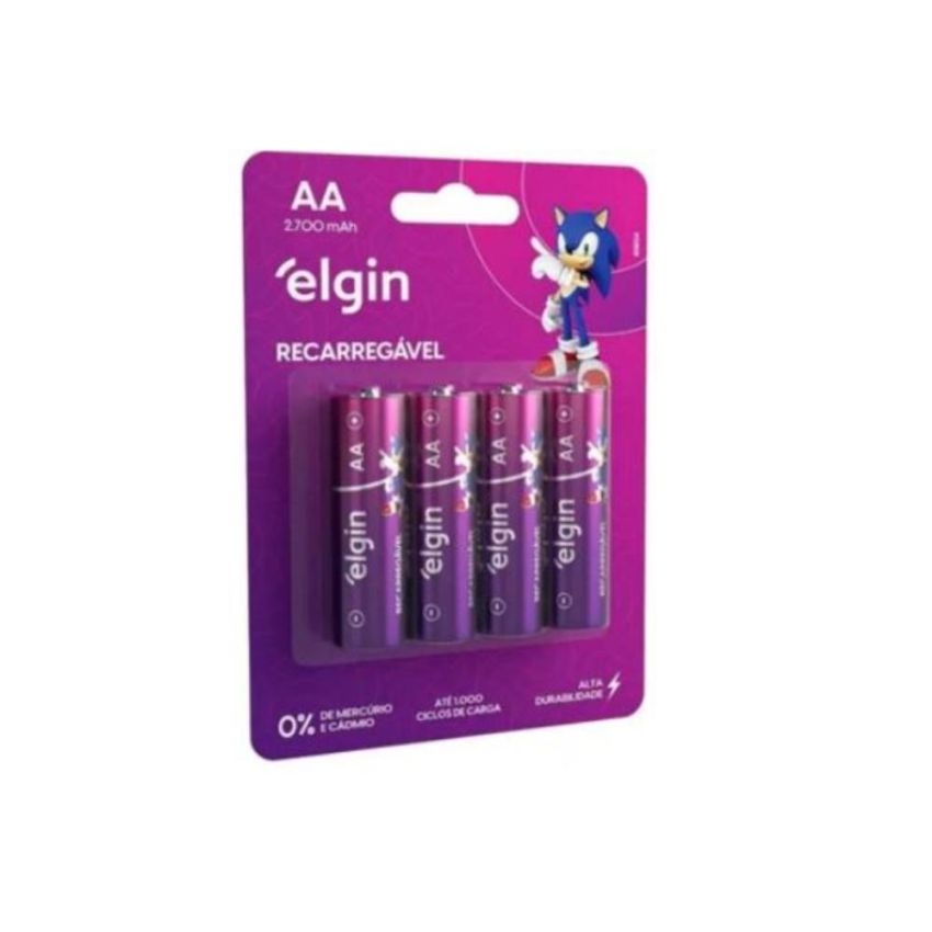 Pilha Recarregavel aa 2700mah C/4 82175 Elgin