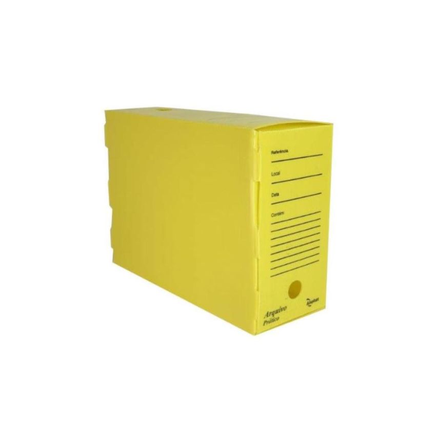 Arquivo Morto Pratico 350x135x245mm Multiondaamarelo Am07 Alaplast