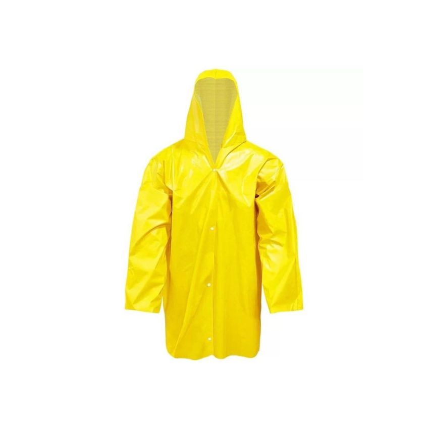 Capa de Chuva Pvc Forrado Amarelo Tam gg ca 36254 Plastcor