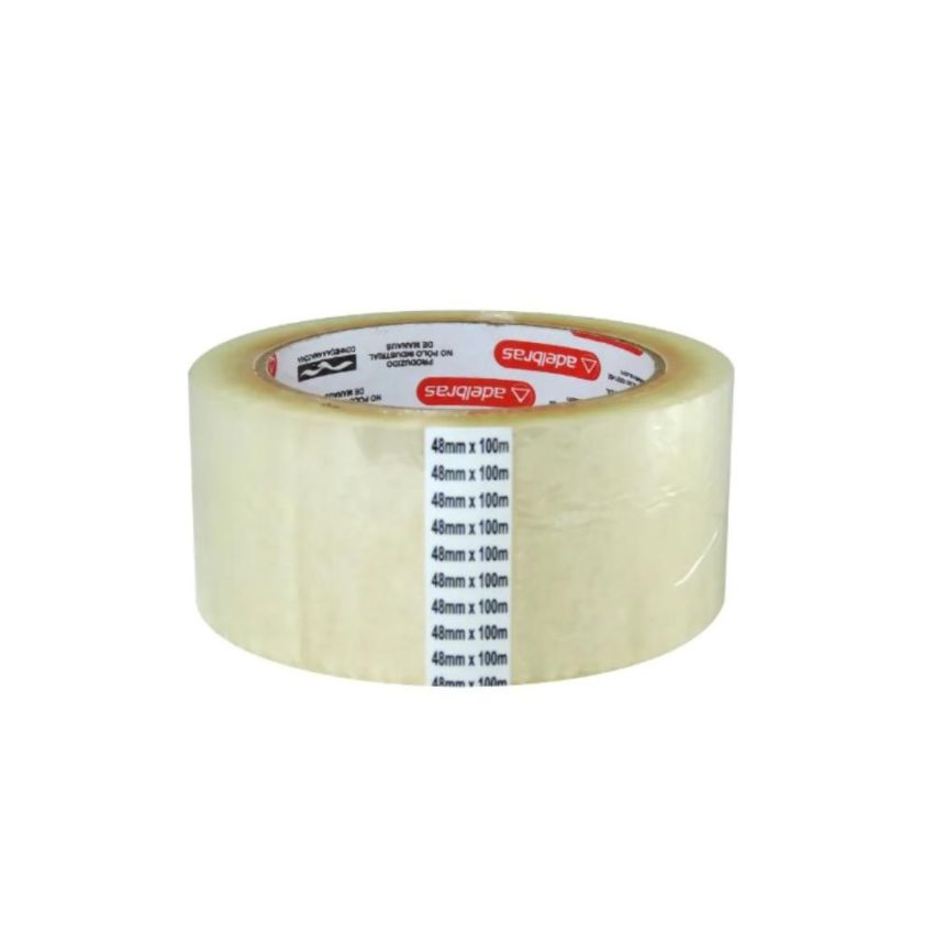 Fita Adesiva Empacotamento Qualitape pp 48mmx100m Transparente 520 Adelbras