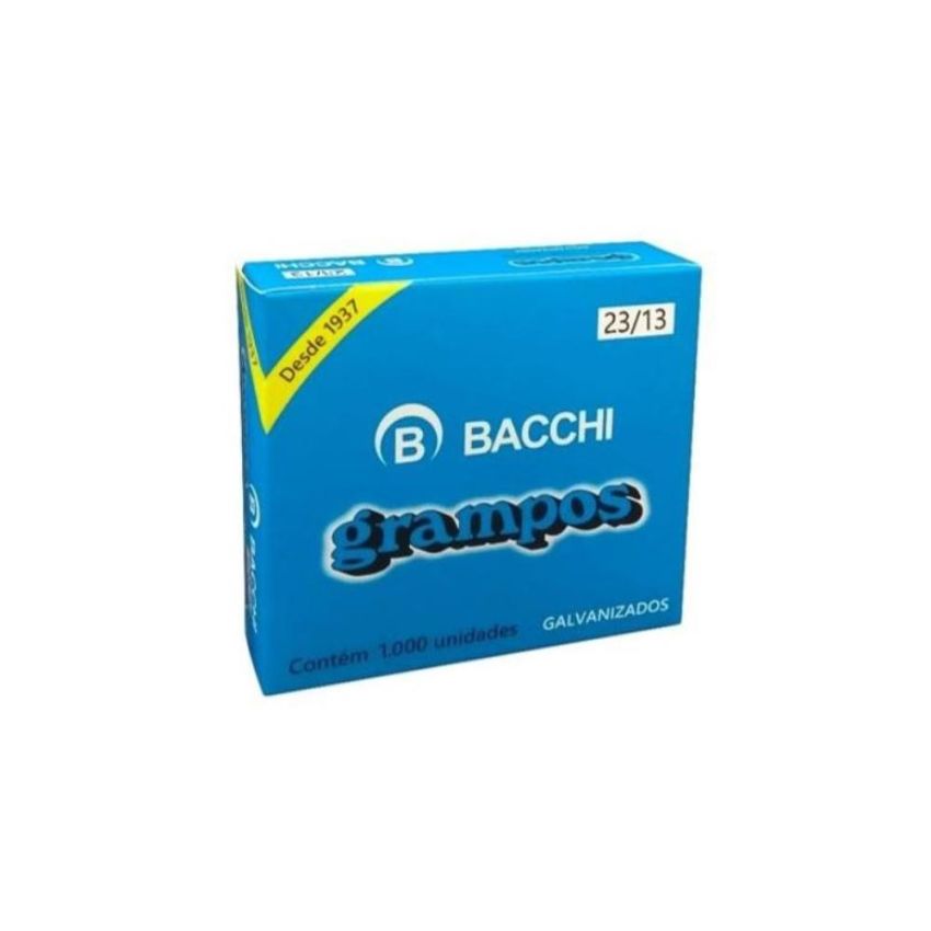 Grampo Galvanizado 23/13 Linha Premium C/1000 Unidades 22134 Bacchi
