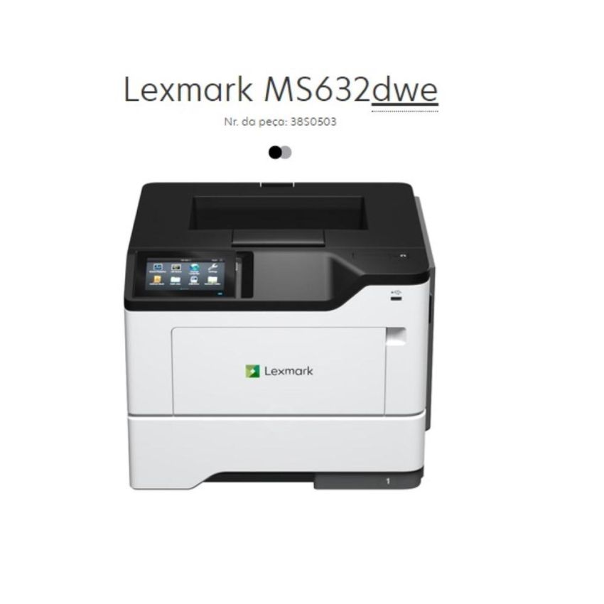 Impressora Multifuncional Laser Mono Ms632dwe  38s0503
