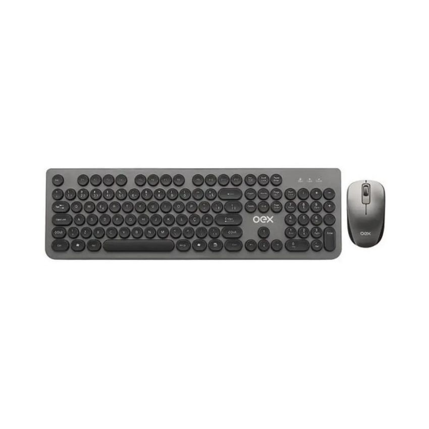 Kit Teclado + Mouse S/fio Usb Tm410 Preto Oex