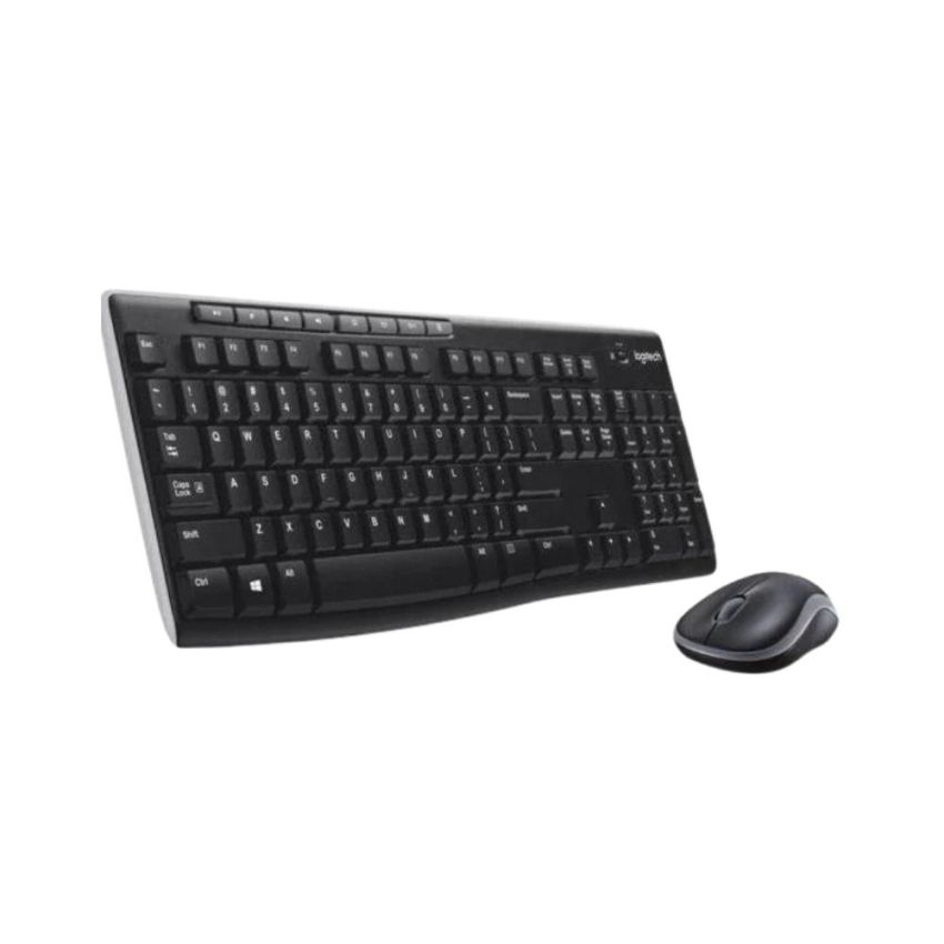 Kit Teclado + Mouse S/fio Usb Mk270 Preto Logitech