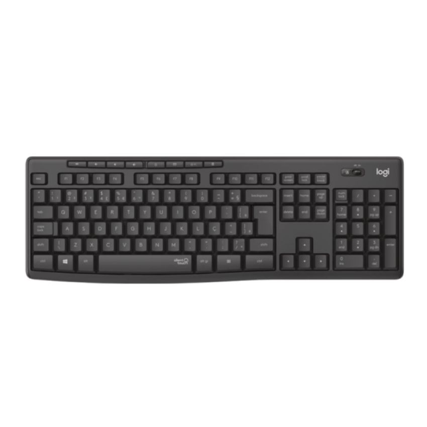 Kit Teclado + Mouse S/fio Usb Mk295 Grafite Logitech